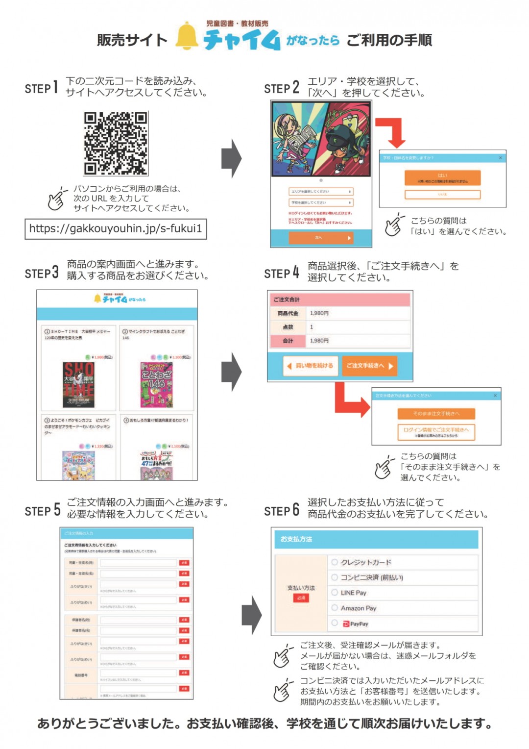 「チャイムがなったら」ご利用の手順