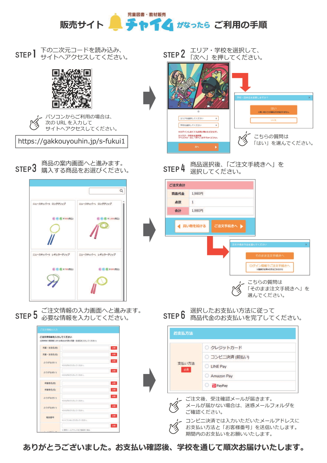 「チャイムがなったら」ご利用の手順